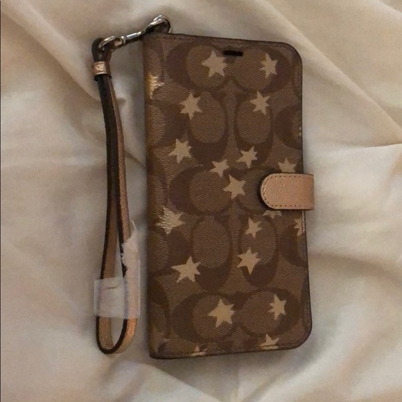 Coach Accessories - ⚠️Coach Flap IPhone X Wallet NWOT
